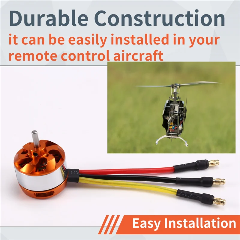 Moteur sans balais WOTT-D2822, Rotor extérieur sans balais, adapté aux avions multi-rotor à voilure fixe télécommandés