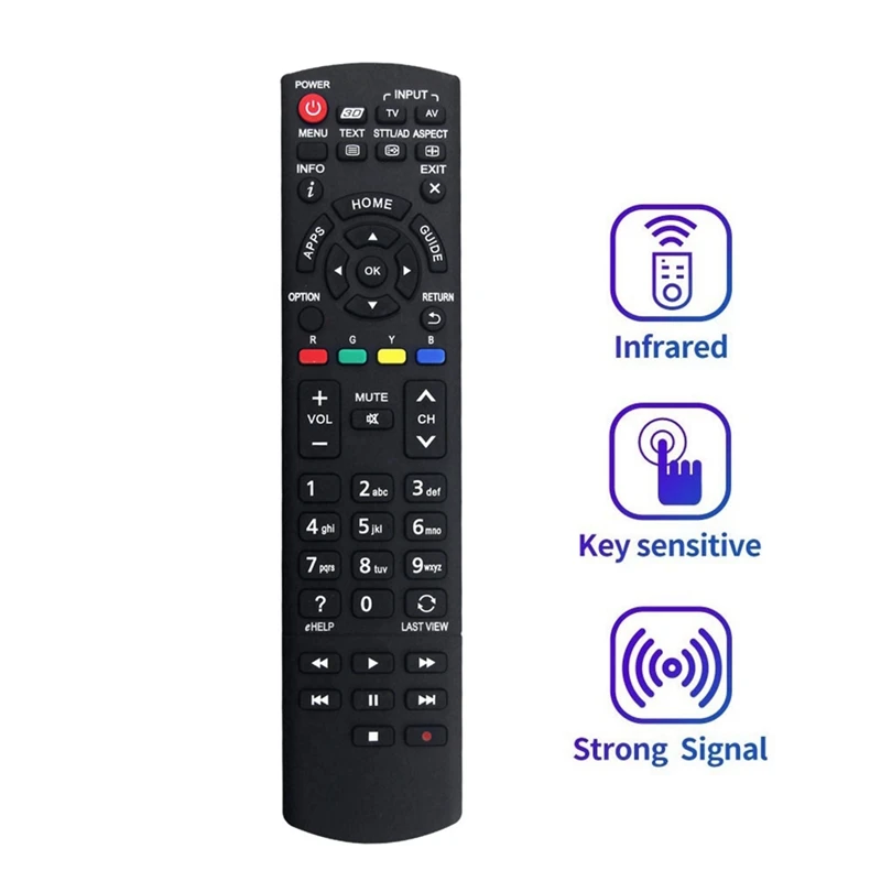 Replace N2QAYB000933 Remote For Panasonic TV TH-60AS700A TH55AX670A TH60AS740A TH-60AS700Z TH-55AS670A TH-55AS670Z Easy To Use