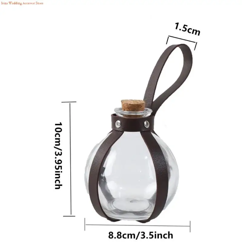 Accessoires G92d Pu en Potion Bottle Harness Medieval Pirate Potion Bottle Beltder pour Halloween Cosplay