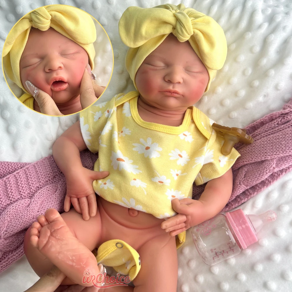 ตุ๊กตาเด็กผู้หญิงขนาด 50 ซม. เปิดปากได้ ทำจากซิลิโคนนุ่มทั้งตัว เหมือนจริง รายละเอียดเหมือนจริง ผิว 3 มิติ เหมาะสำหรับเป็นของขวัญคริสต์มาสสำหรับผู้ป่วยอัลไซเมอร์