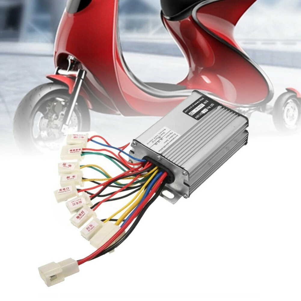 Brush Motor Controller 36/48V 1000W Motor Speed Brush Controller Silver For Electric Bicycle Bike Scooter 120x65x30mm