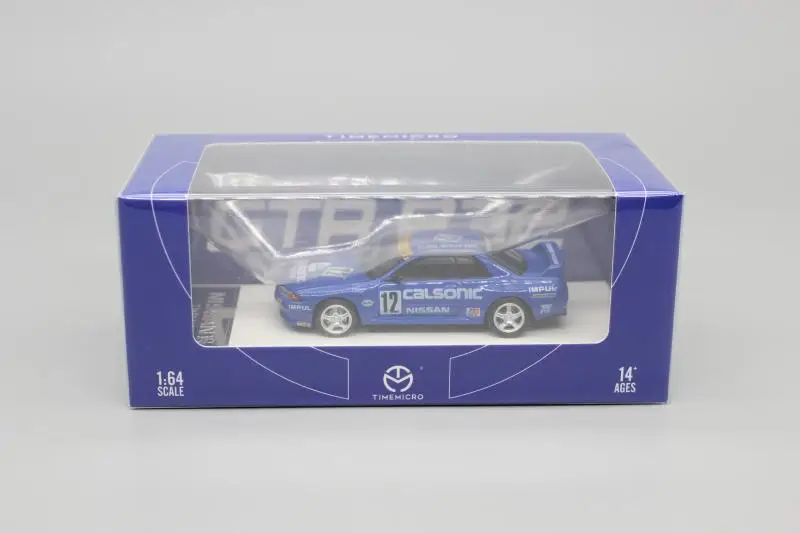 Time Micro 1:64 for Skyline R32 GT-R Diecast Model Car Kids Toys Gift