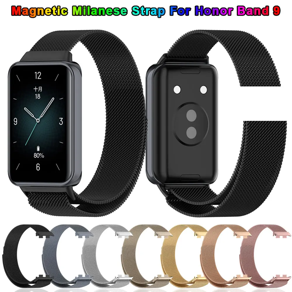 Metal Watchband For Honor Band 9 Bracelet Strap Belt Honor Band 9 Replacement Metal Wrist Smart Watch Accessories