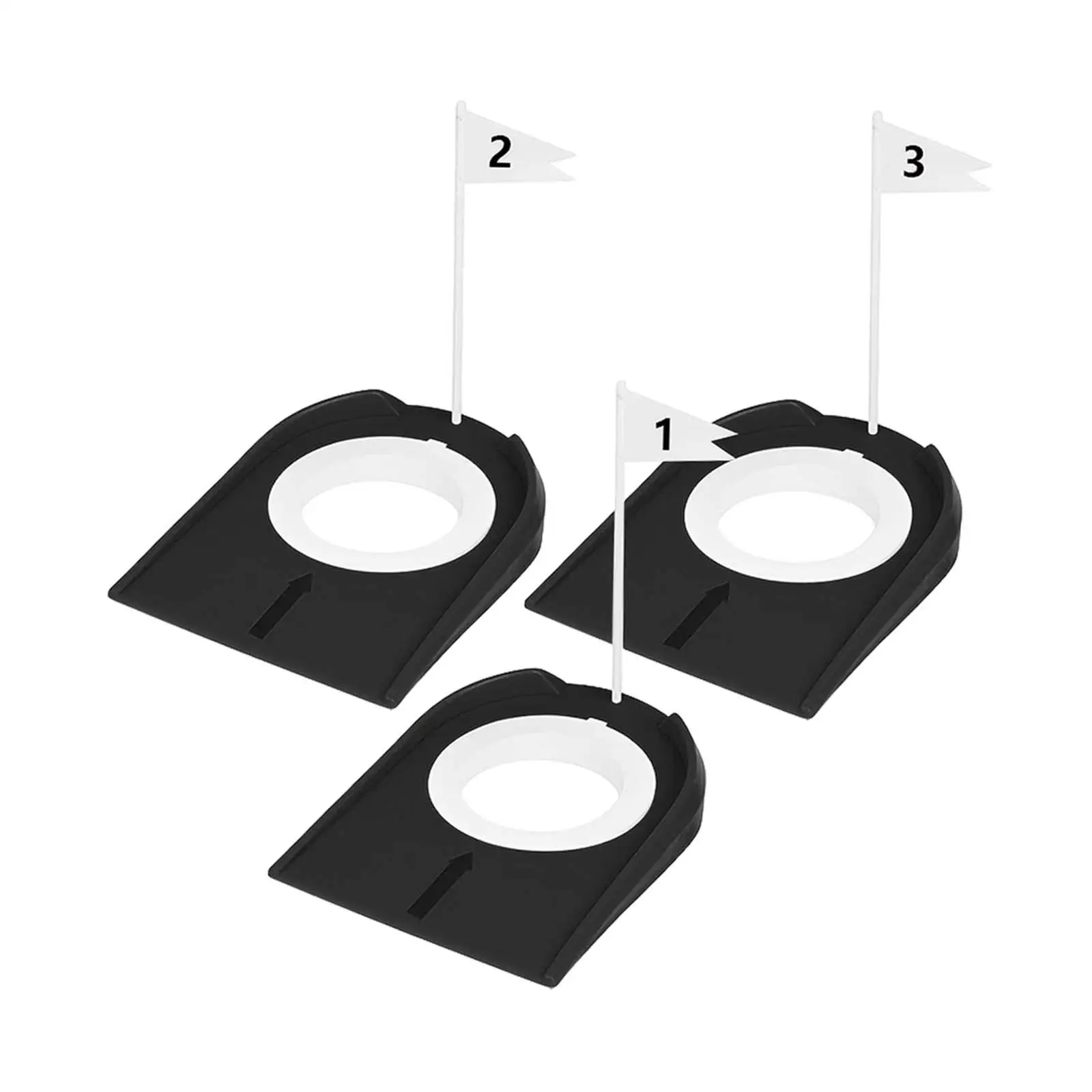 Kit d'entraînement de golf avec coupes de putting et drapeaux détachables – Outil d'entraînement de golf intérieur/extérieur pour le développement des compétences et le plaisir