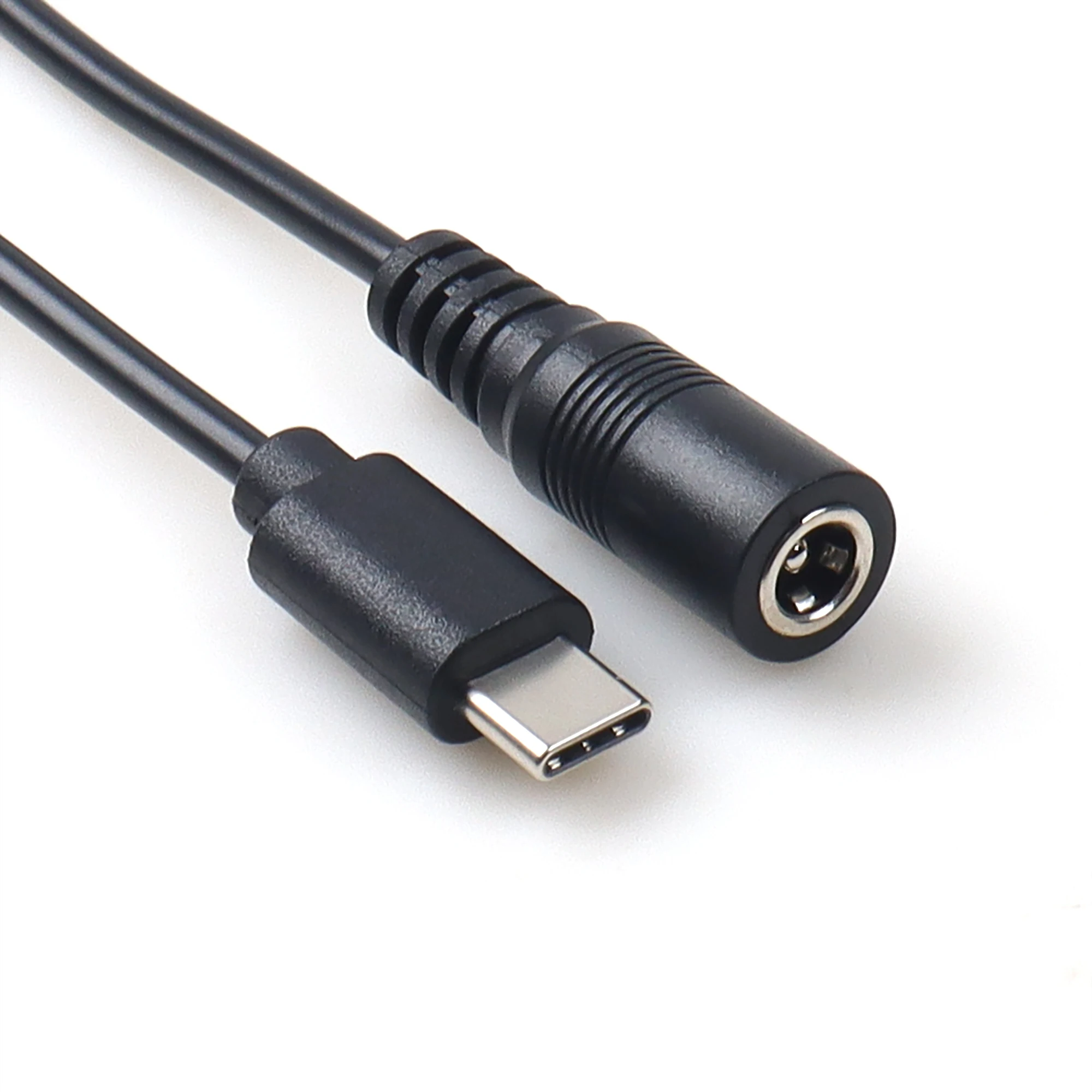 【LANO】 DC Power Connector 5.5 X 2.1 Female to Type C Male Plug Power Charging Cable Extension Cord 22/24AWG for LED Light