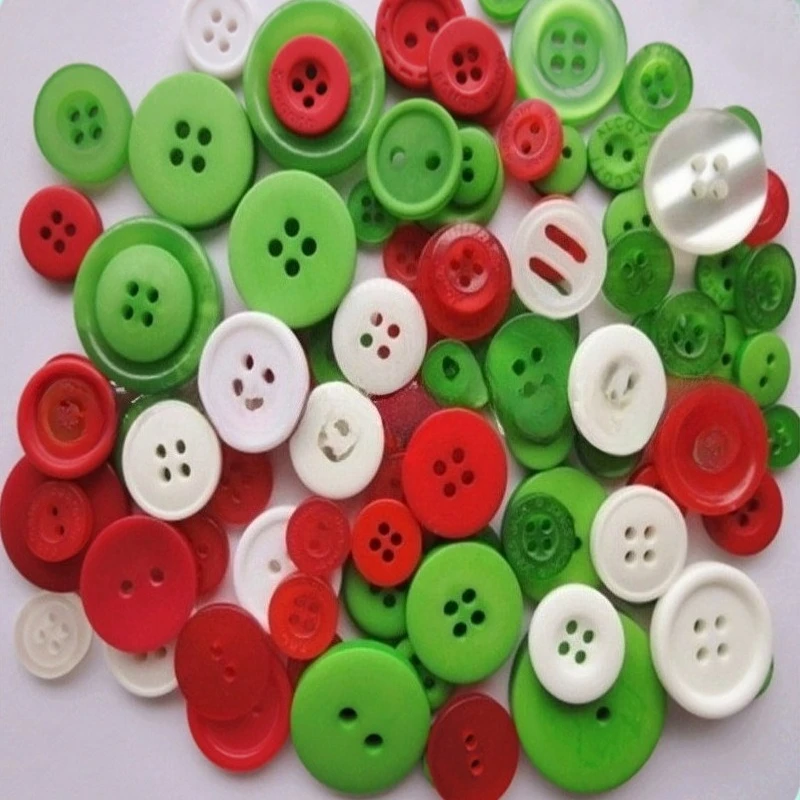 

Hot Sale Can Be Labeled Diy Christmas Buttons Color Resin Buttons Handmade Clip Art Buttons Gift Crafts Promotion