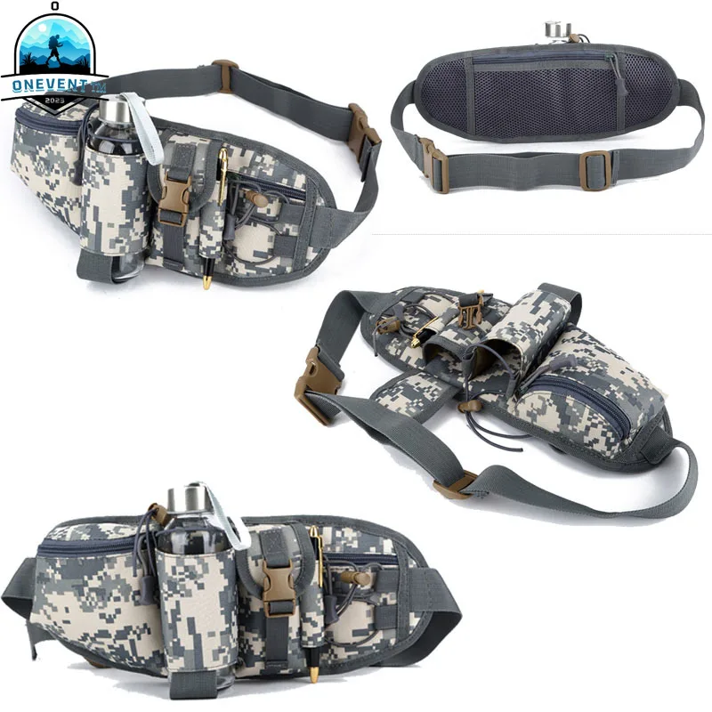 

Тактическая поясная сумка для кемпинга, мужская многоцелевая спортивная водонепроницаемая поясная сумка, военный камуфляжный рюкзак для охоты и пешего туризма