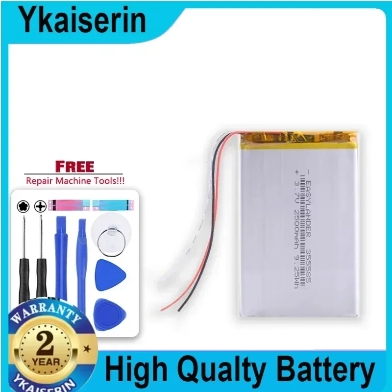 2500mAh Replacement Battery 355586 S11ND018A E-book for ONYX BBA10 355585 power bank For psp DVR 305585