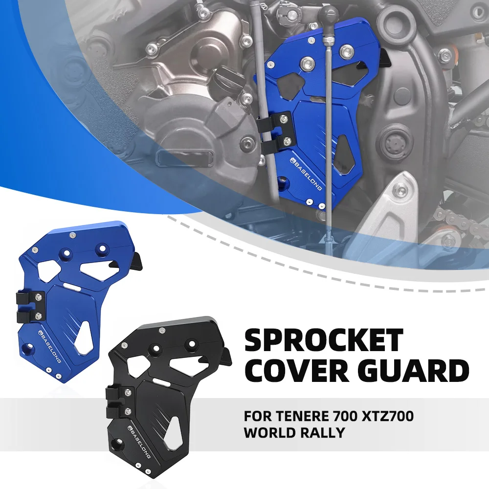 

Tenere700 2019-2025 Motorcycle Accessories Chain Guard Cover Sprocket Guard Protector For Yamaha Tenere 700 XTZ700 World Rally