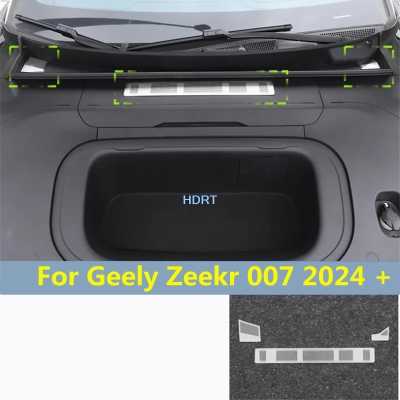 Car Styling Front Machine Rear Seat Air Vent Hood Dust Cover Trim Protector Decoration Accessories For Geely Zeekr 007 2024 +