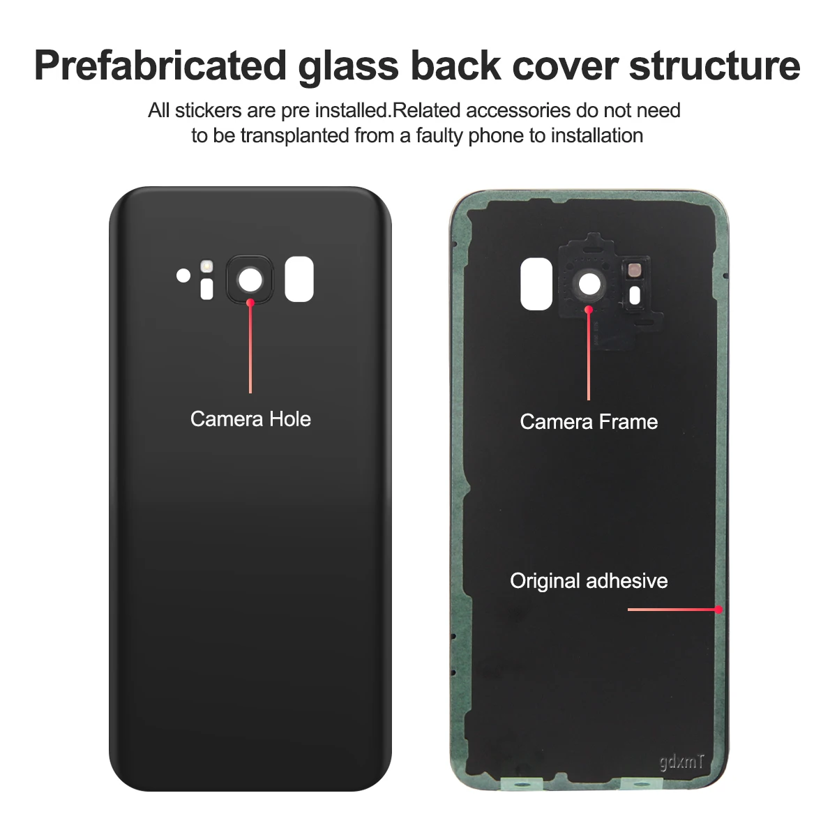 Brand New Rear Camera Lens for Samsung S8/S8 Plus with Battery Cover Back Door Housing Case S8+ Parts Mobile Phone Repair