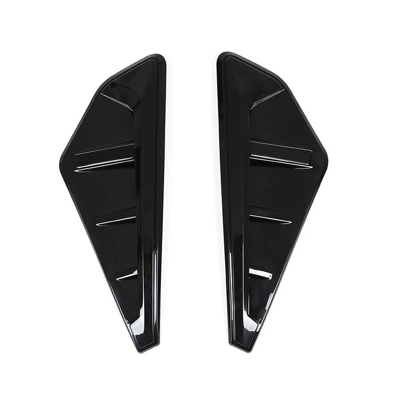 Car Side Wing Air Intake Flow Side Fender Vent Cover Trim For-BMW X5 X5M F95 2019 2020 2021, Glossy Black