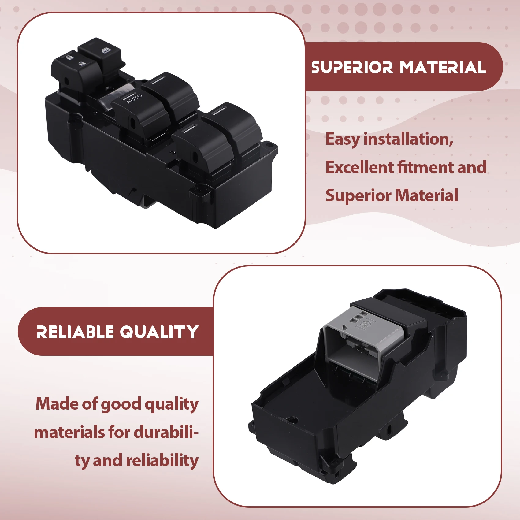 Car Power Window Switch For Honda CR-V Civic 2012-2017 RHD 35750-T0A-A01 35750T0AA01 Window Lifter Control Unit