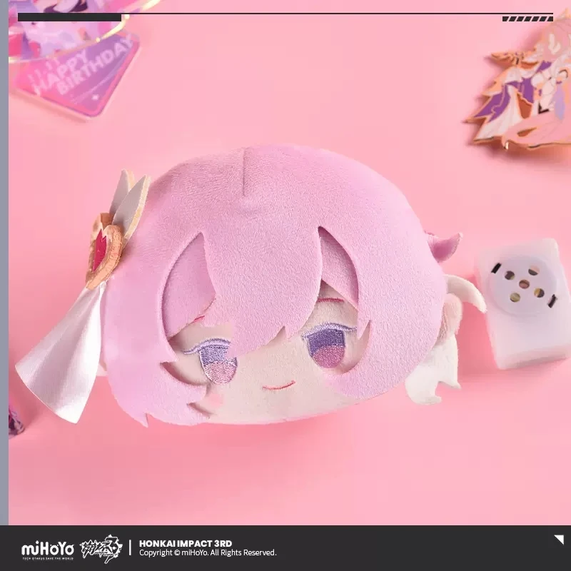 Anime Plush Sound Toy Game Honkai Impact 3 Cosplay Cartoon Pendant ERRSCHER OF HUMAN: EGO Elysia Keychain Halloween