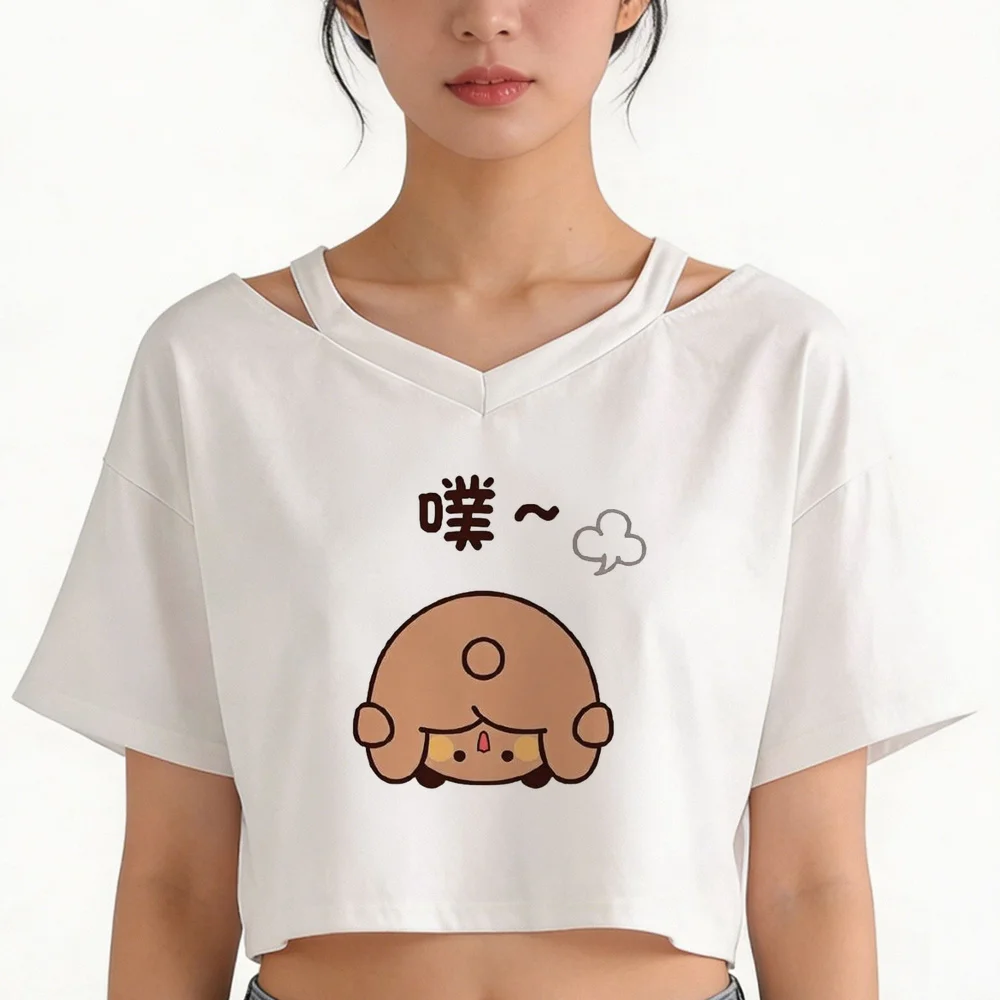 Bubu Dudu crop top teen korean fashion harajuku baddie emo clearance sales shirt anime emo baddie