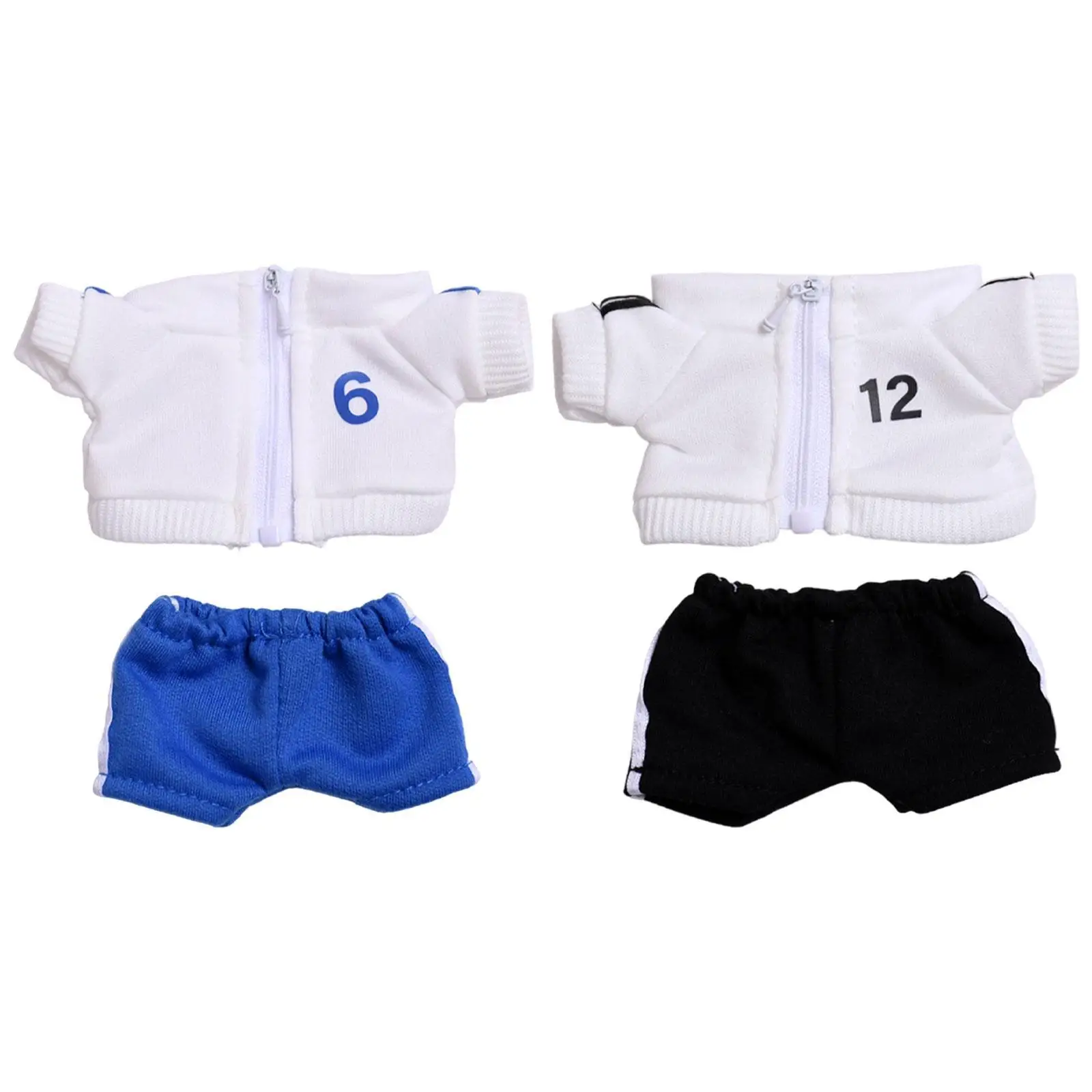 Plush Figure Sportswear and Pants Sportswear Suit Set Fashion for Little Girls Photo Props Doll Costumes Make Your Own Dolls