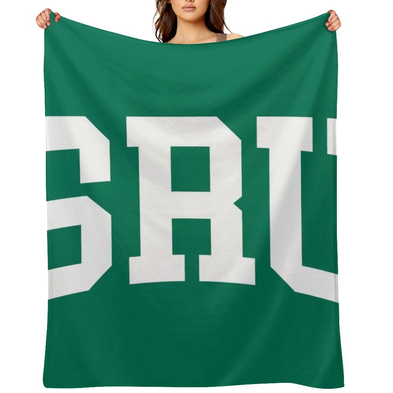 slippery rock - college font curved Throw Blanket Blankets For Baby Single for sofa Bed covers Cute Plaid Hair Blankets