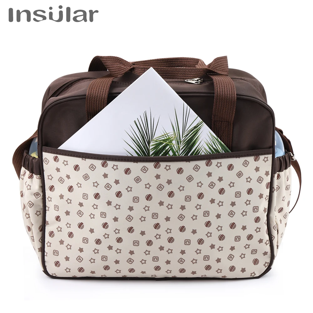 Insualr Brand Large Diaper Bag Organizer Nappy Changing Bags Maternity Bags For Mother Baby Bag Stroller Diaper Handbag Bolsa