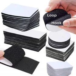 10Pairs Self-Adhesive Hook and Loop Fastener Tape Dot Double-Sided Adhesive Tape Nylon Sticker With Strong Glue For Home Office