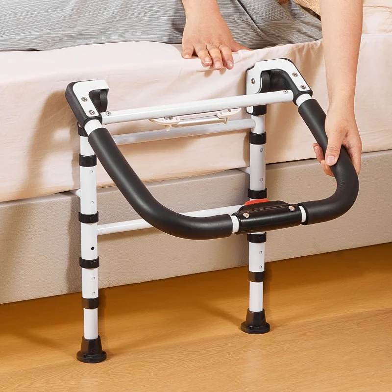 Getting up armrests to assist in preventing falls bedside armrests for the elderly risers safety folding guardrail