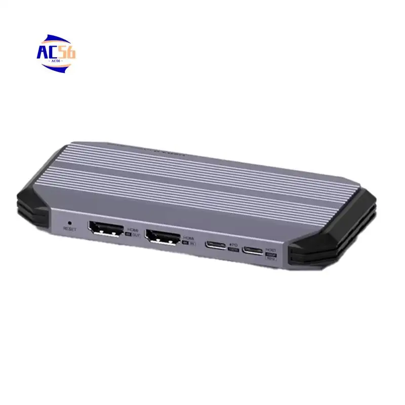 

Карта видеозахвата AC56-60 Гц, потоковая передача и игровая, 60 кадров в секунду, HDR, VRR, прошитая PD, 100 Вт, для камеры-переключателя PS5/4