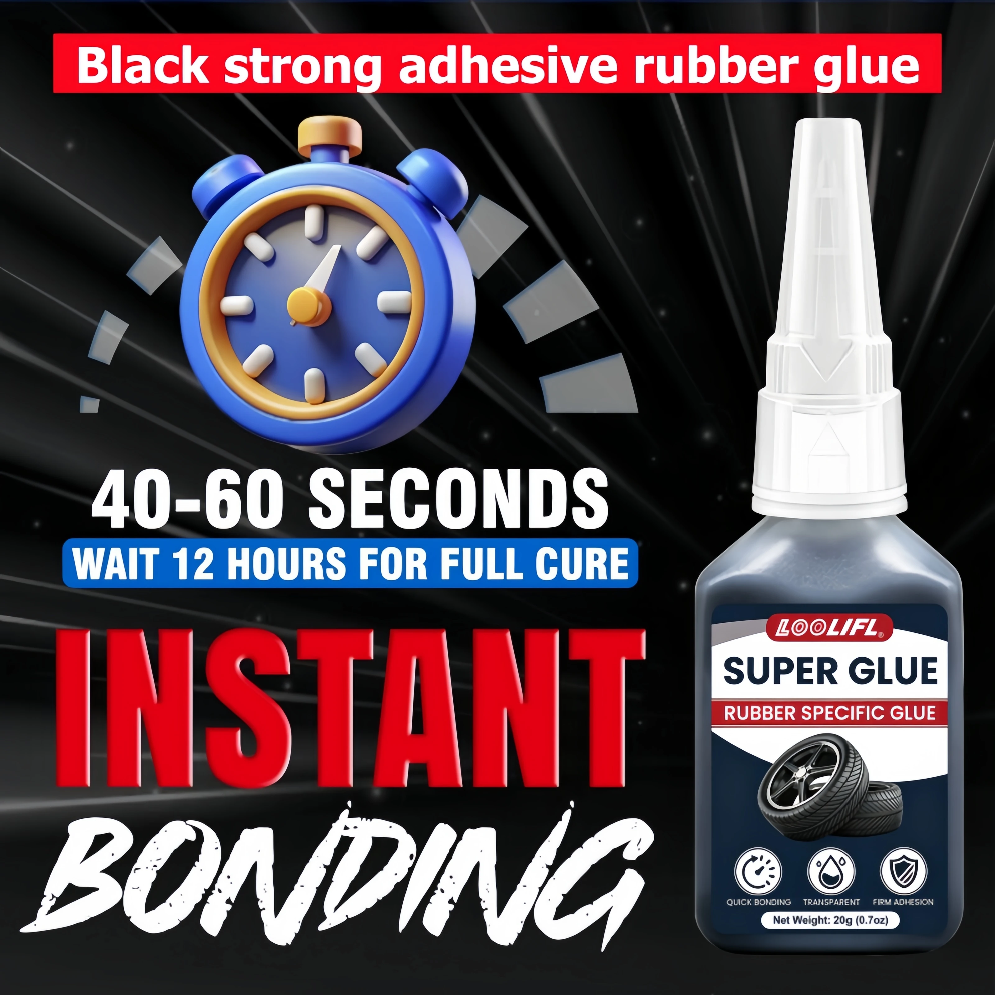 20g black super glue, fast-dry - огляд і ціна Woodworking Shoes