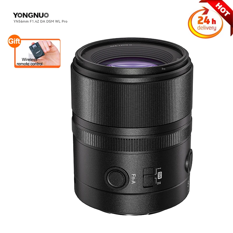 

YONGNUO 56mm F1.4 Autofocus Lens YN56mm F1.4Z DA DSM WL PRO APS-C Standard Fixed Focus Lens For Nikon Z mount Mirrorless Camera