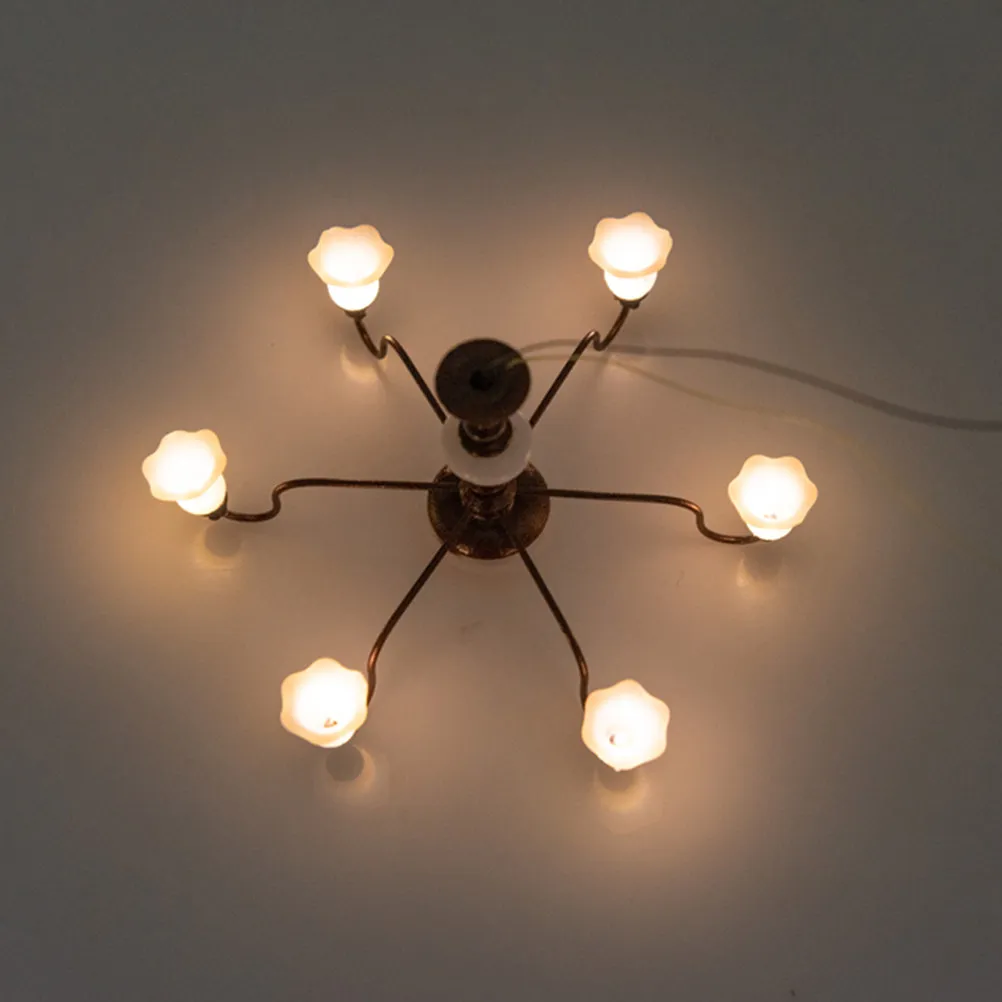 

Tiny Hanging Lamp Mini Luminous Ceiling Light for Mini House Decoration Micro Landscape Lighting Sand Table DIY Decor Moss