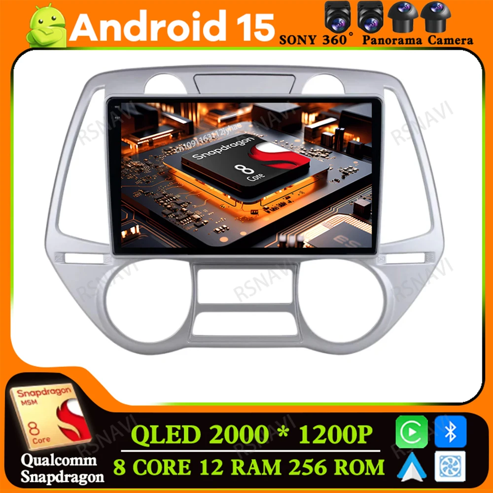 

Android 15 for Hyundai I20 2008 - 2012 Qualcomm Stereo Wireless Carplay Auto DVD Viedo Player Car Radio Autoradio DSP Multimedia