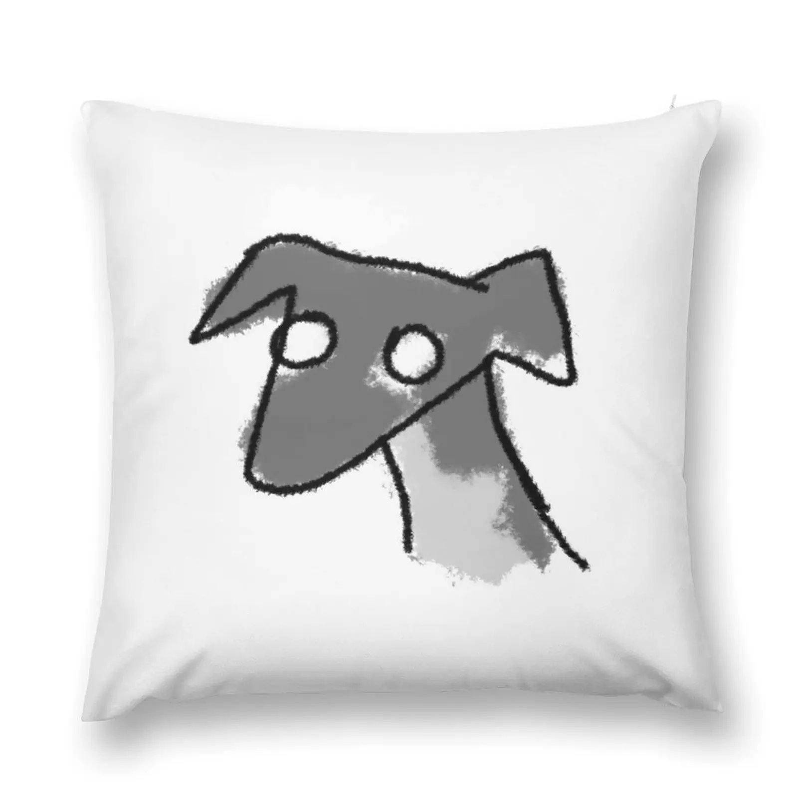 

Cute Anxious Italian Greyhound Dog Doodle Throw Pillow Cushion Cover Set sleeping pillows anime girl pillow