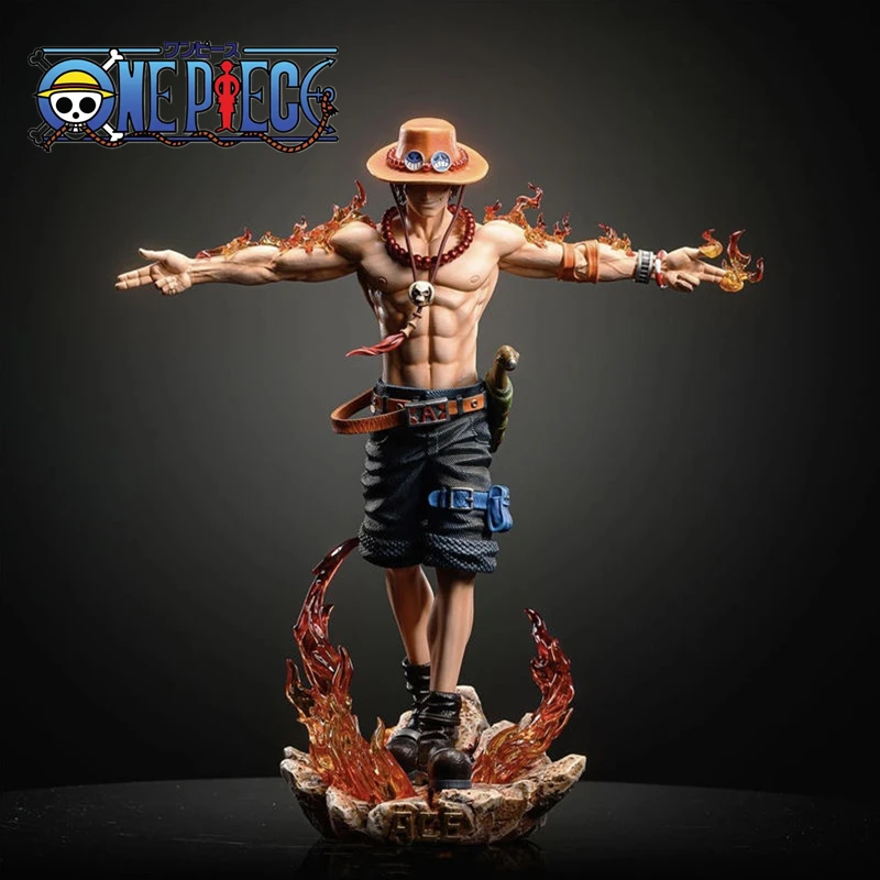 

28cm Anime One Piece Ace Character Portgas D. Ace Action Figure PVC Statue Collection Christmas Gift Model Toy Ornaments