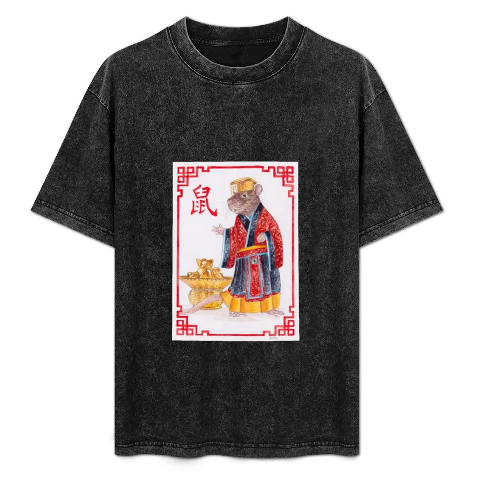 

Year of the Rat 2020 T-Shirt Aesthetic clothing hippie clothes heavyweights t shirt for men