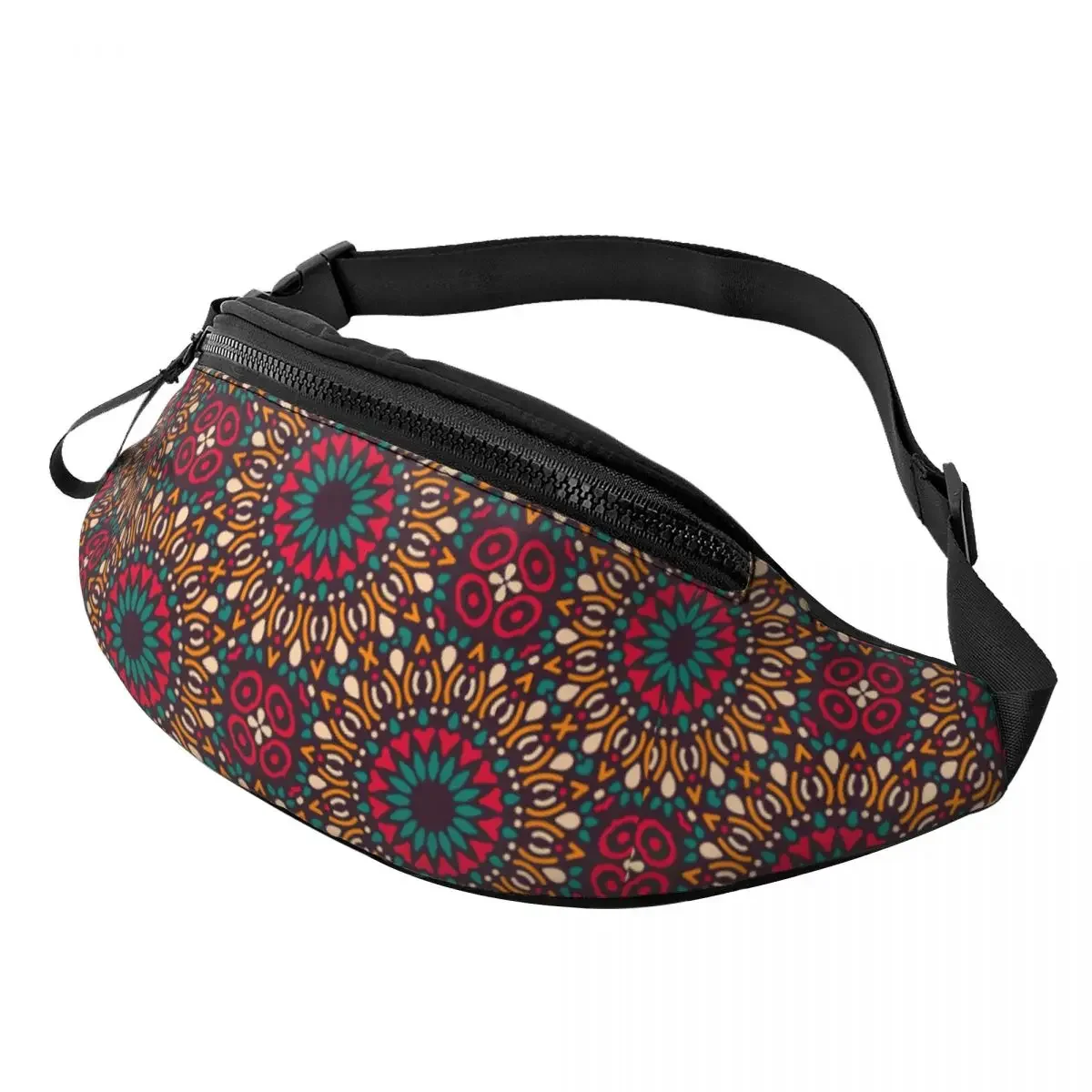 Kitenge Ankara Fanny Pack Vrouwen Mannen Afrikaanse Tribale Etnische Kunst Patronen Crossbody Heuptas Voor Reizen Fietsen Telefoon Geld Zakje