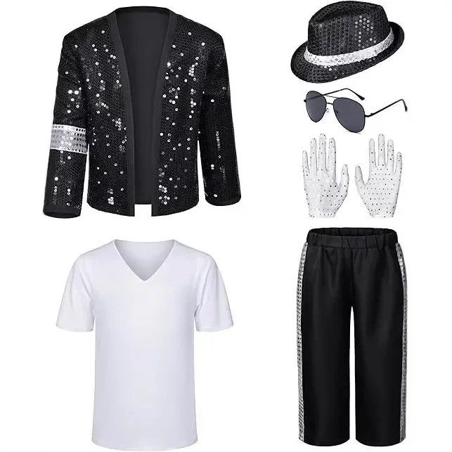 2026-マイケル・ジャクソン-コスプレ-mj-コスチューム-大人用-ビリー・ジーン-ジャケット-ギフト-グローブ