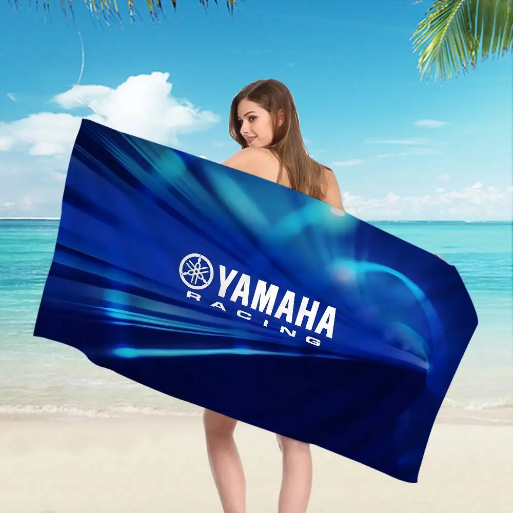 Y-YAMAHA Motorcycle Sign Racing Car Microfiber Beach Towel Absorbent Quick Dry Soft Yoga Swimming Resort Mountain Climbing Towel