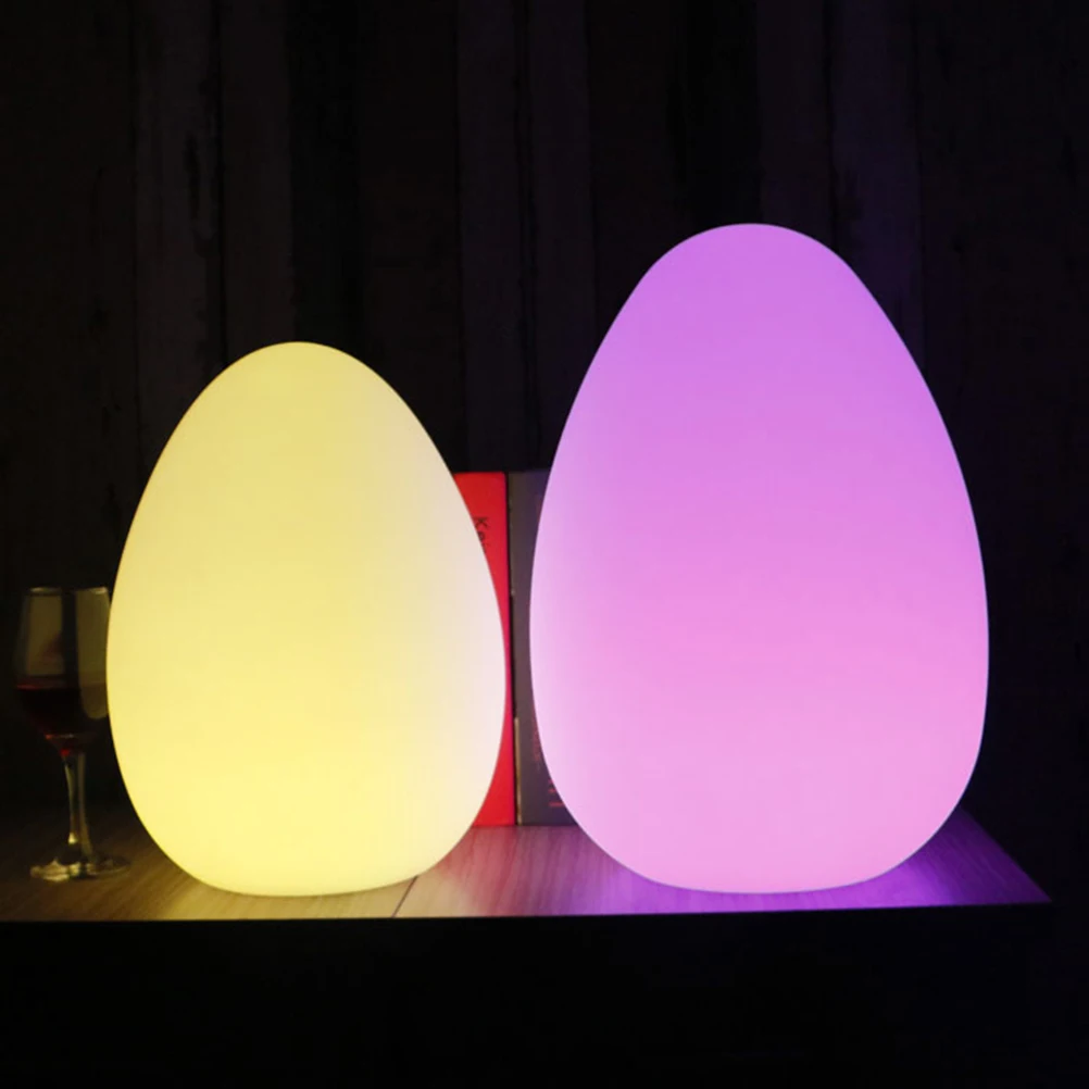 

Led Egg Shaped Night Light Usb Charging Colorful Table Lamp Touch Control Dimmable Decorative For Bedroom s Home Party