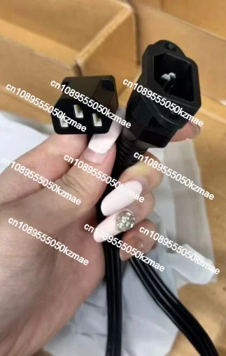 90-Degree Elbow Power Supply Extension Cable - Ultra-Thin Soft C13 to C14 3-Pin