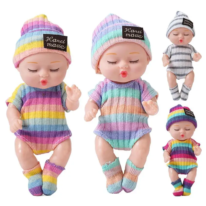 Reborn Babies Dolls Real Babies Doll 4 Pieces Realistic Babies Doll Reborn Doll For Kids Family Friends Home Birthday