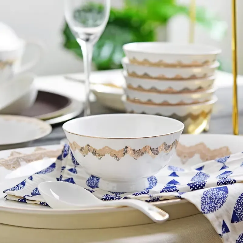 New Arrival Best Prices Porcelain Dinner Plates Tableware Sets Ceramic Dinnerware Spanish