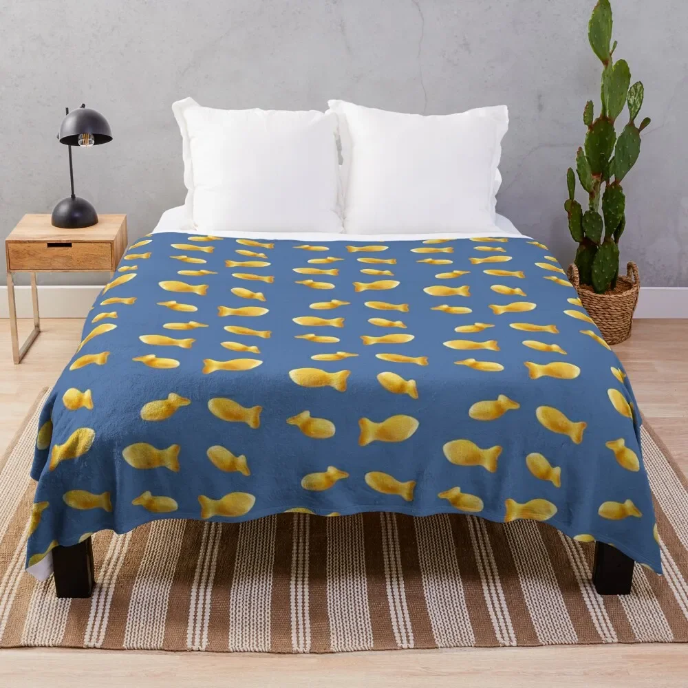 Goldfish Cracker Biscuits Pack Throw Blanket Summer Beddings manga Sofa Throw Blankets