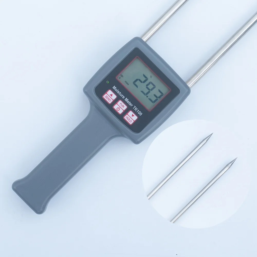 

TK100 Digital Sawdust Moisture Meter Wood Sawdust Powder Hay Bale Peat Wood Dust Humidity Tester