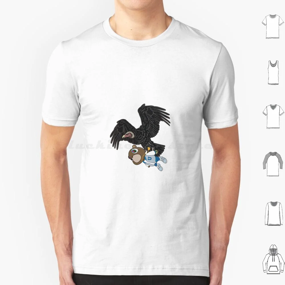 Kanye West Vultures Graduation T Shirt Big Size 100% Cotton Kanye West New Album Vultures Graduation Ty Dolla Ye Kanye Vultures