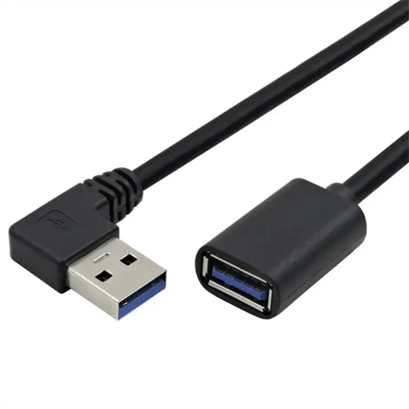 Extension Cable USB 3.0 Male to Female Right Angle 90 Degree USB Adapter UP/Down/Left/Right Cabo USB  0.2M
