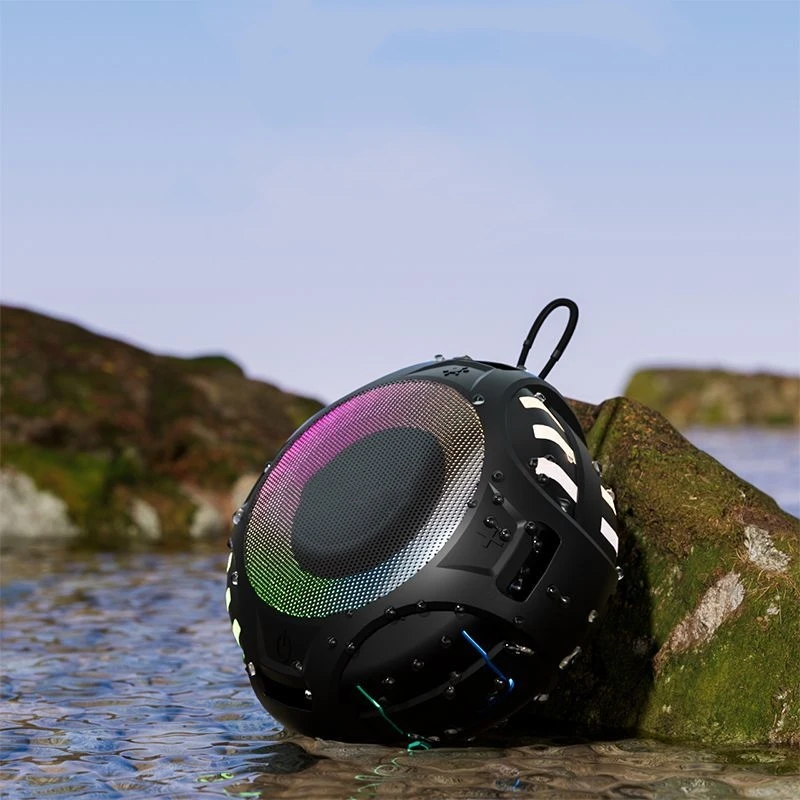 2025 New Bathroom Waterproof Wireless RGB Lamp Bluetooth Speaker Mini Portable Speakers Outdoor Sports Stereo Speaker