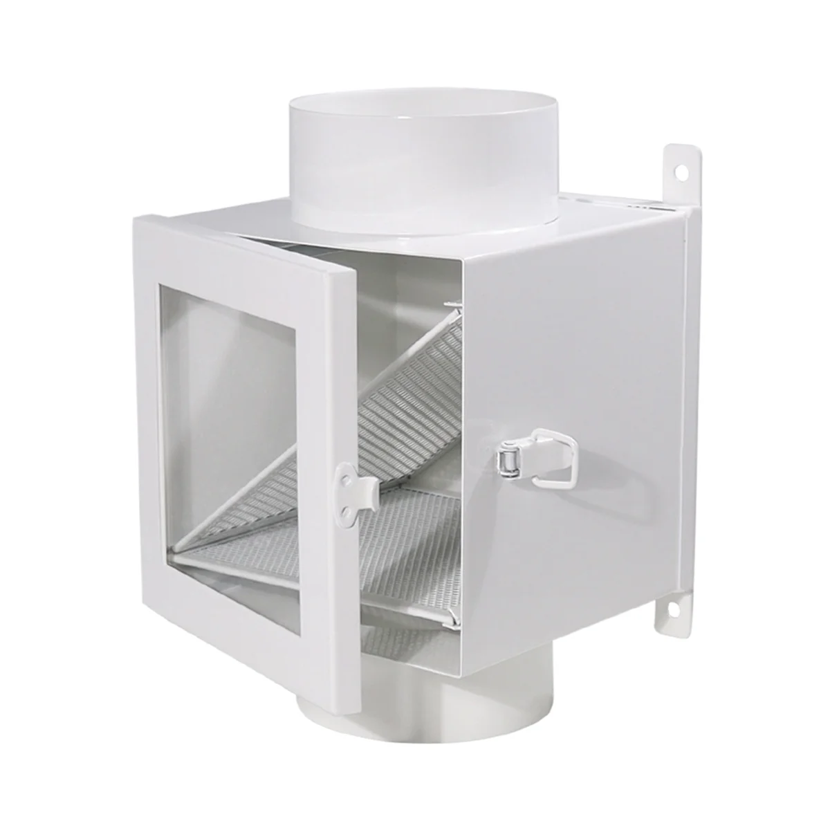 

ABNJ Metal Dryer Duct Lint Trap Indoor Dryer Vent Kit Lint Trap Dryer Lint Catcher for Electric Clothes Dryer