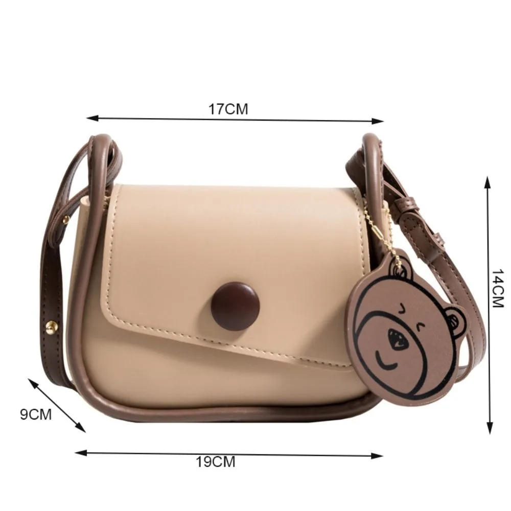 Chic Simple Small Flap Shoulder Bags For Women Solid Color Pu Leather Handbag Clutch Lady Crossbody Purse Messenger Bag