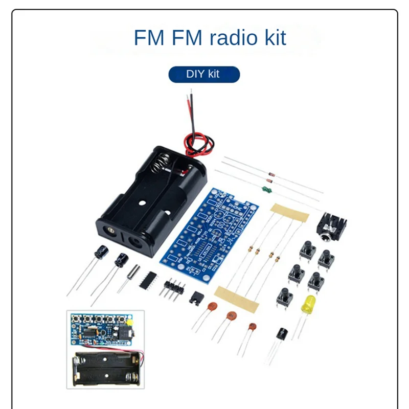 B21B 2X RDA5807 Kit elettronici fai da te Modulo ricevitore radio FM stereo wireless PCB 76Mhz-108Mhz DC 1.8V-3.6V