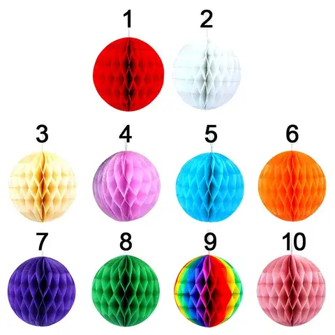 DIY 베이비 샤워 선물 공예 종이 폼폼 벌집 공, 중국 종이 랜턴, 생일 웨딩 장식, 4 인치, 10cm, 5 개