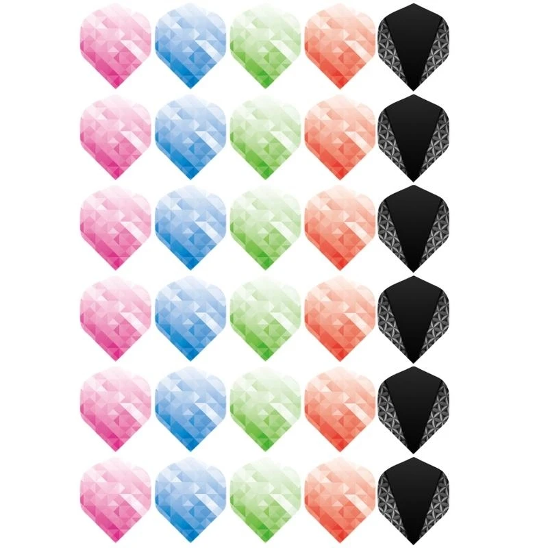 30Pcs/Pack Flights Harrows Accessory Tail Wing Flight Outdoor Sports for Soft Tip Darts Tail Wing