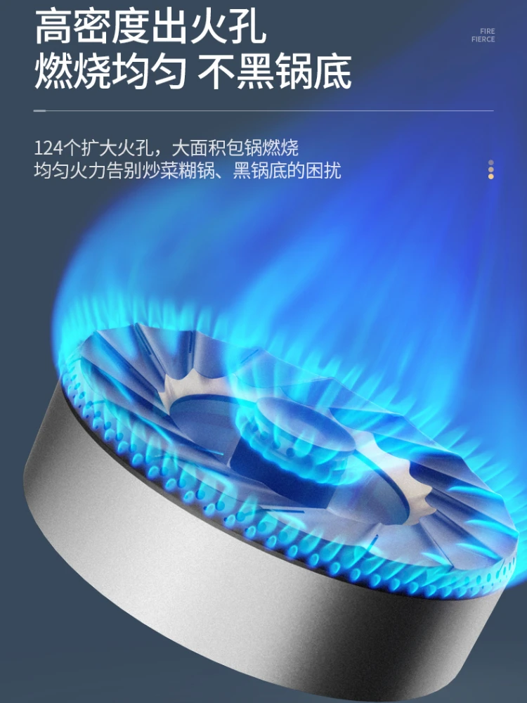 Xinfei Kompor Gas Rumah Tangga 5.2KW Kompor Gas Ganda Kompor Gas Cair Hemat Energi Desktop Kompor Gas Alam Api Sengit